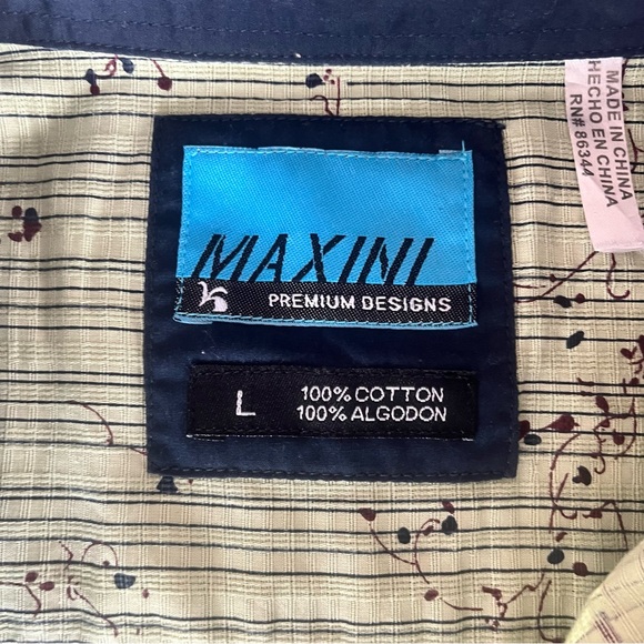 Maxini | Green Patterned Button-Up Shirt - Picture 4 of 7